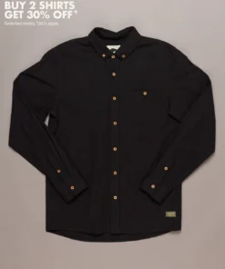 Just Another Fisherman ANCHORAGE SHIRT - BLACK Apparel