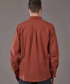 Just Another Fisherman ANCHORAGE SHIRT - RUST 10 Just Another Fisherman ANCHORAGE SHIRT - RUST