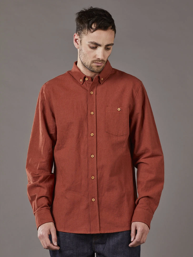 Just Another Fisherman ANCHORAGE SHIRT - RUST 4 Just Another Fisherman ANCHORAGE SHIRT - RUST
