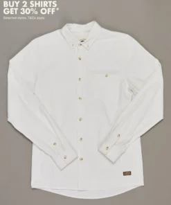 Just Another Fisherman Apparel ANCHORAGE SHIRT - WHITE