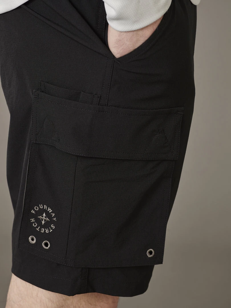 Just Another Fisherman Apparel ANGLER TECH CARGO SHORTS - BLACK 7 Just Another Fisherman Apparel ANGLER TECH CARGO SHORTS - BLACK