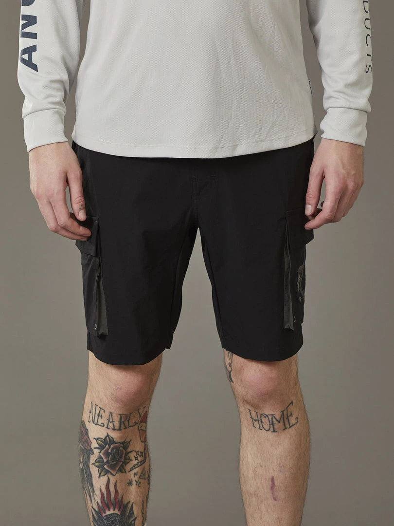 Just Another Fisherman Apparel ANGLER TECH CARGO SHORTS - BLACK 5 Just Another Fisherman Apparel ANGLER TECH CARGO SHORTS - BLACK