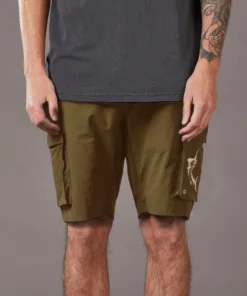 Just Another Fisherman ANGLER TECH CARGO SHORTS - KHAKI Apparel 9 Just Another Fisherman ANGLER TECH CARGO SHORTS - KHAKI Apparel
