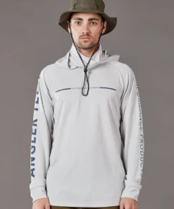 Just Another Fisherman Apparel TECH ANGLER HOOD - LIGHT GREY