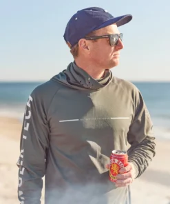 Just Another Fisherman Apparel TECH ANGLER HOOD - PINE/NATURAL