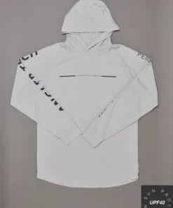 Just Another Fisherman Apparel TECH ANGLER HOOD - LIGHT GREY