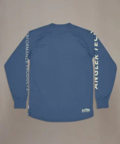 Just Another Fisherman ANGLER TECH LS TEE - BLUE/NATURAL