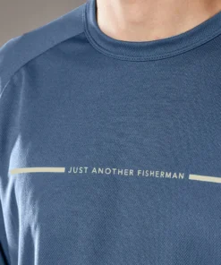 Just Another Fisherman ANGLER TECH LS TEE - BLUE/NATURAL