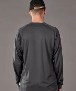 Just Another Fisherman ANGLER TECH LS TEE - CHARCOAL