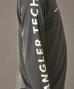 Just Another Fisherman ANGLER TECH LS TEE - CHARCOAL / WHITE