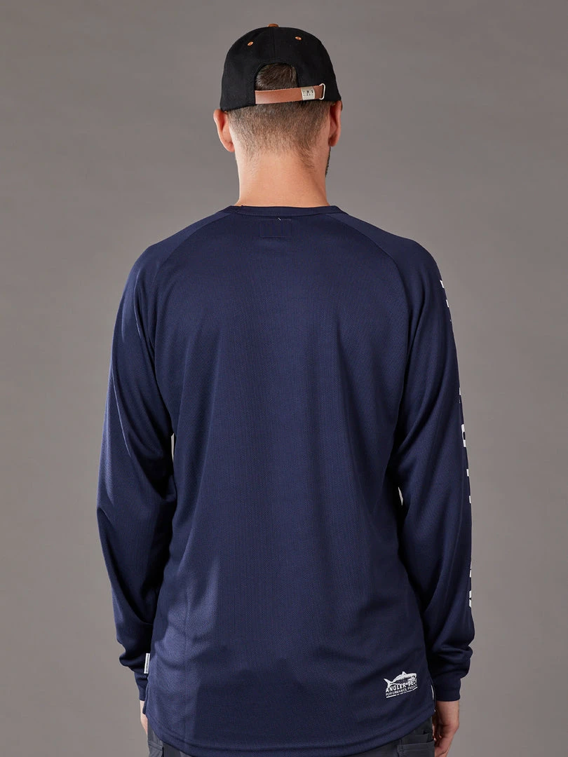 Just Another Fisherman ANGLER TECH LS TEE - NAVY 6 Just Another Fisherman ANGLER TECH LS TEE - NAVY