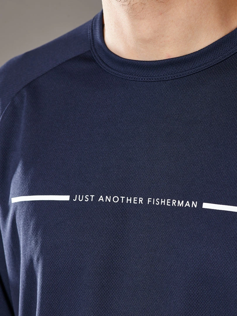 Just Another Fisherman ANGLER TECH LS TEE - NAVY 7 Just Another Fisherman ANGLER TECH LS TEE - NAVY