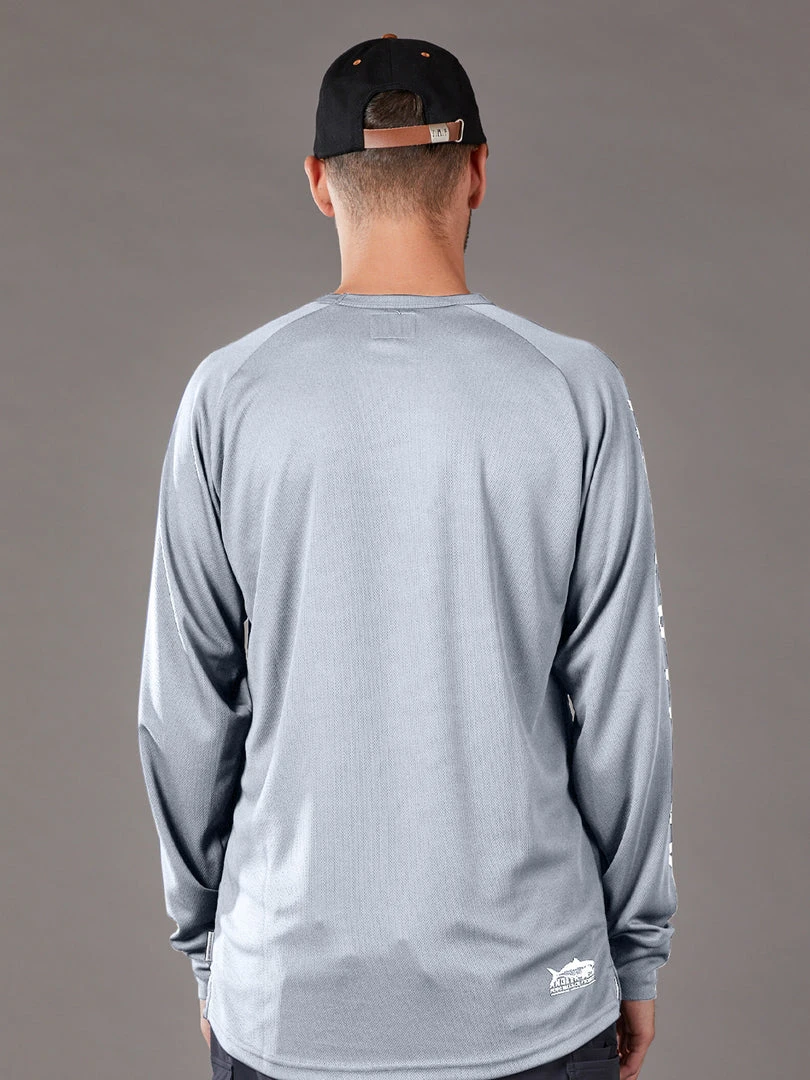 Just Another Fisherman ANGLER TECH LS TEE - PEARL/WHITE 6 Just Another Fisherman ANGLER TECH LS TEE - PEARL/WHITE