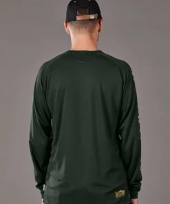 Just Another Fisherman Apparel ANGLER TECH LS TEE - PINE/ORANGE 13 Just Another Fisherman Apparel ANGLER TECH LS TEE - PINE/ORANGE