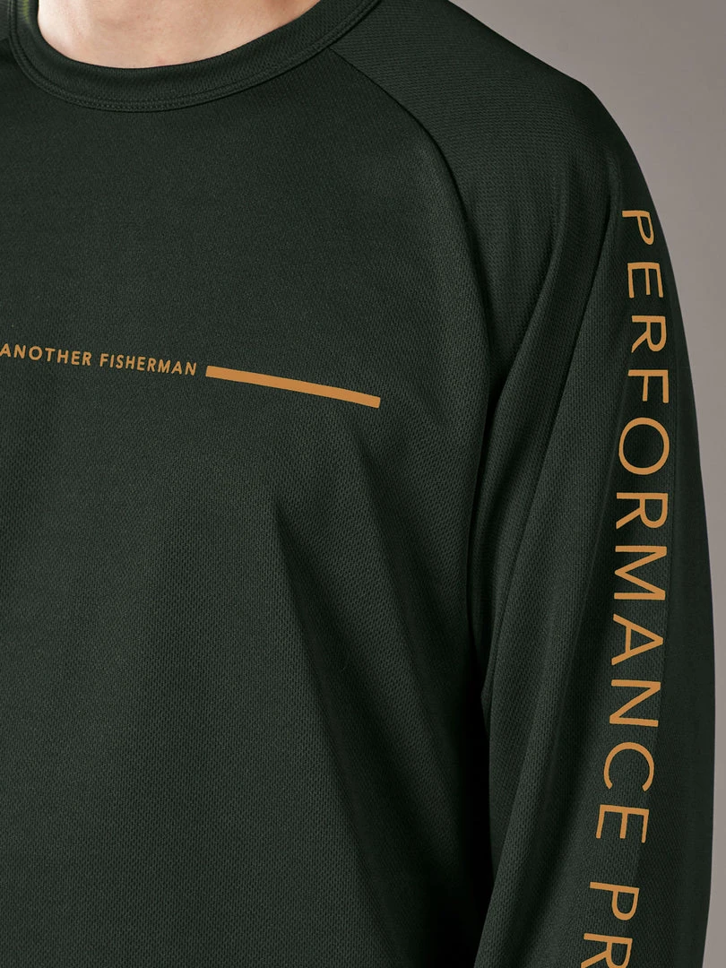 Just Another Fisherman Apparel ANGLER TECH LS TEE - PINE/ORANGE 7 Just Another Fisherman Apparel ANGLER TECH LS TEE - PINE/ORANGE