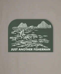 Just Another Fisherman ANGLERS ELDERADO STICKER - KHAKI
