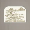 Just Another Fisherman Apparel ANGLERS ELDERADO STICKER - STONE