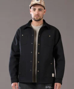 Just Another Fisherman BOATBUILDER JACKET 2.0 - BLACK Apparel