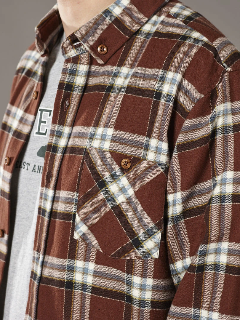 Just Another Fisherman BOATYARD SHIRT - BROWN CHECK Apparel 6 Just Another Fisherman BOATYARD SHIRT - BROWN CHECK Apparel
