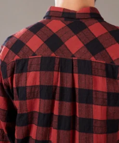 Just Another Fisherman Apparel BOATYARD SHIRT - CINABAR/BLACK CHECK 13 Just Another Fisherman Apparel BOATYARD SHIRT - CINABAR/BLACK CHECK