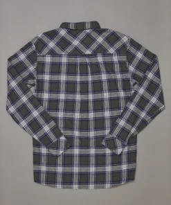 Just Another Fisherman Apparel BOATYARD SHIRT - GREEN/BLUE CHECK