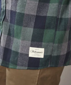 Just Another Fisherman BOATYARD SHIRT - GREEN CHECK