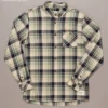 Just Another Fisherman BOATYARD SHIRT - MOSS/NAVY CHECK Apparel