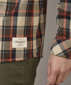 Just Another Fisherman BOATYARD SHIRT - BROWN/TAN Apparel 15 Just Another Fisherman BOATYARD SHIRT - BROWN/TAN Apparel