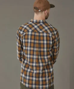Just Another Fisherman BOATYARD SHIRT - TABACCO CHECK 11 Just Another Fisherman BOATYARD SHIRT - TABACCO CHECK