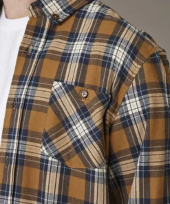 Just Another Fisherman BOATYARD SHIRT - TABACCO CHECK 13 Just Another Fisherman BOATYARD SHIRT - TABACCO CHECK