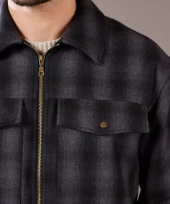 Just Another Fisherman CABIN JACKET - BLACK CHECK Apparel