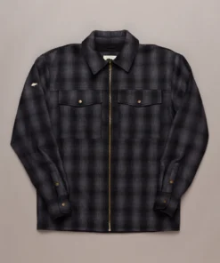 Just Another Fisherman CABIN JACKET - BLACK CHECK Apparel