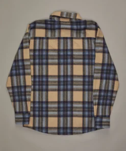 Just Another Fisherman Apparel CABIN CHECK JACKET - TAN/BLUE 12 Just Another Fisherman Apparel CABIN CHECK JACKET - TAN/BLUE