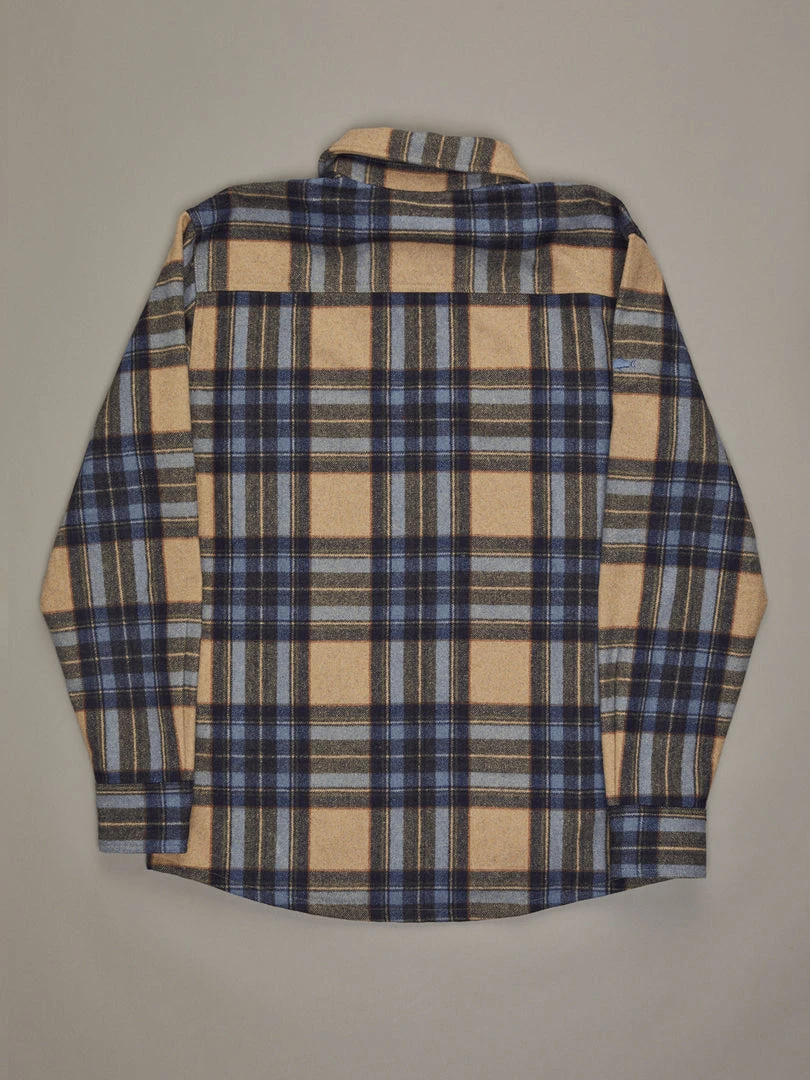 Just Another Fisherman Apparel CABIN CHECK JACKET - TAN/BLUE 5 Just Another Fisherman Apparel CABIN CHECK JACKET - TAN/BLUE