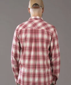 Just Another Fisherman Apparel CANAL SHIRT - SALMON/NATURAL CHECK