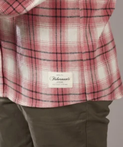 Just Another Fisherman Apparel CANAL SHIRT - SALMON/NATURAL CHECK