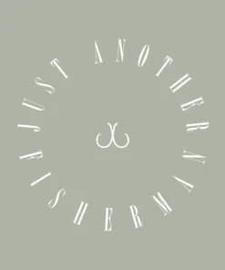 Just Another Fisherman Apparel CIRCLE LOGO VINYL DECAL - WHITE