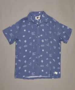 Just Another Fisherman COASTAL VINTAGE SS SHIRT - BLUE