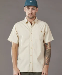 Just Another Fisherman COASTAL LINEN SS SHIRT - NATURAL