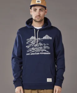 Just Another Fisherman Apparel VINTAGE ELDERADO HOOD - NAVY