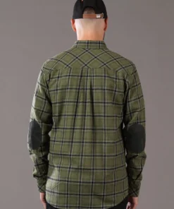 Just Another Fisherman Apparel FLANAGAN FLANNEL SHIRT - MILITARY OLIVE/BLACK CHECK 13 Just Another Fisherman Apparel FLANAGAN FLANNEL SHIRT - MILITARY OLIVE/BLACK CHECK