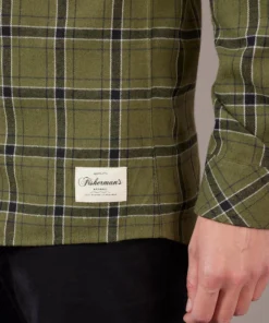 Just Another Fisherman Apparel FLANAGAN FLANNEL SHIRT - MILITARY OLIVE/BLACK CHECK 15 Just Another Fisherman Apparel FLANAGAN FLANNEL SHIRT - MILITARY OLIVE/BLACK CHECK