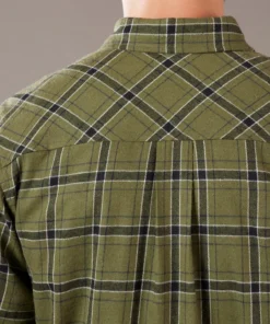 Just Another Fisherman Apparel FLANAGAN FLANNEL SHIRT - MILITARY OLIVE/BLACK CHECK 16 Just Another Fisherman Apparel FLANAGAN FLANNEL SHIRT - MILITARY OLIVE/BLACK CHECK
