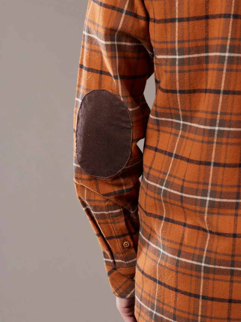 Just Another Fisherman FLANAGAN FLANNEL SHIRT - RUST/BROWN CHECK 11 Just Another Fisherman FLANAGAN FLANNEL SHIRT - RUST/BROWN CHECK