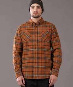 Just Another Fisherman FLANAGAN FLANNEL SHIRT - RUST/BROWN CHECK 14 Just Another Fisherman FLANAGAN FLANNEL SHIRT - RUST/BROWN CHECK
