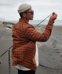 Just Another Fisherman FLANAGAN FLANNEL SHIRT - RUST/BROWN CHECK 13 Just Another Fisherman FLANAGAN FLANNEL SHIRT - RUST/BROWN CHECK