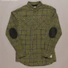 Just Another Fisherman Apparel FLANAGAN FLANNEL SHIRT - MILITARY OLIVE/BLACK CHECK