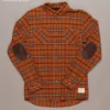 Just Another Fisherman FLANAGAN FLANNEL SHIRT - RUST/BROWN CHECK 1 Just Another Fisherman FLANAGAN FLANNEL SHIRT - RUST/BROWN CHECK