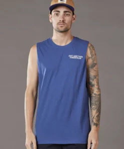 Just Another Fisherman Apparel GLOBAL ANGLER TANK - DEEP BLUE