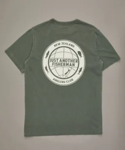 Just Another Fisherman Apparel GLOBAL ANGLER TEE - FOREST GREEN